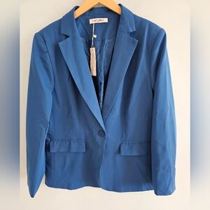 Elegant Blue Blazer‎ by CIcy Bell Size XL